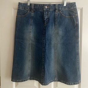 Michael Kors Denim Midi Skirt